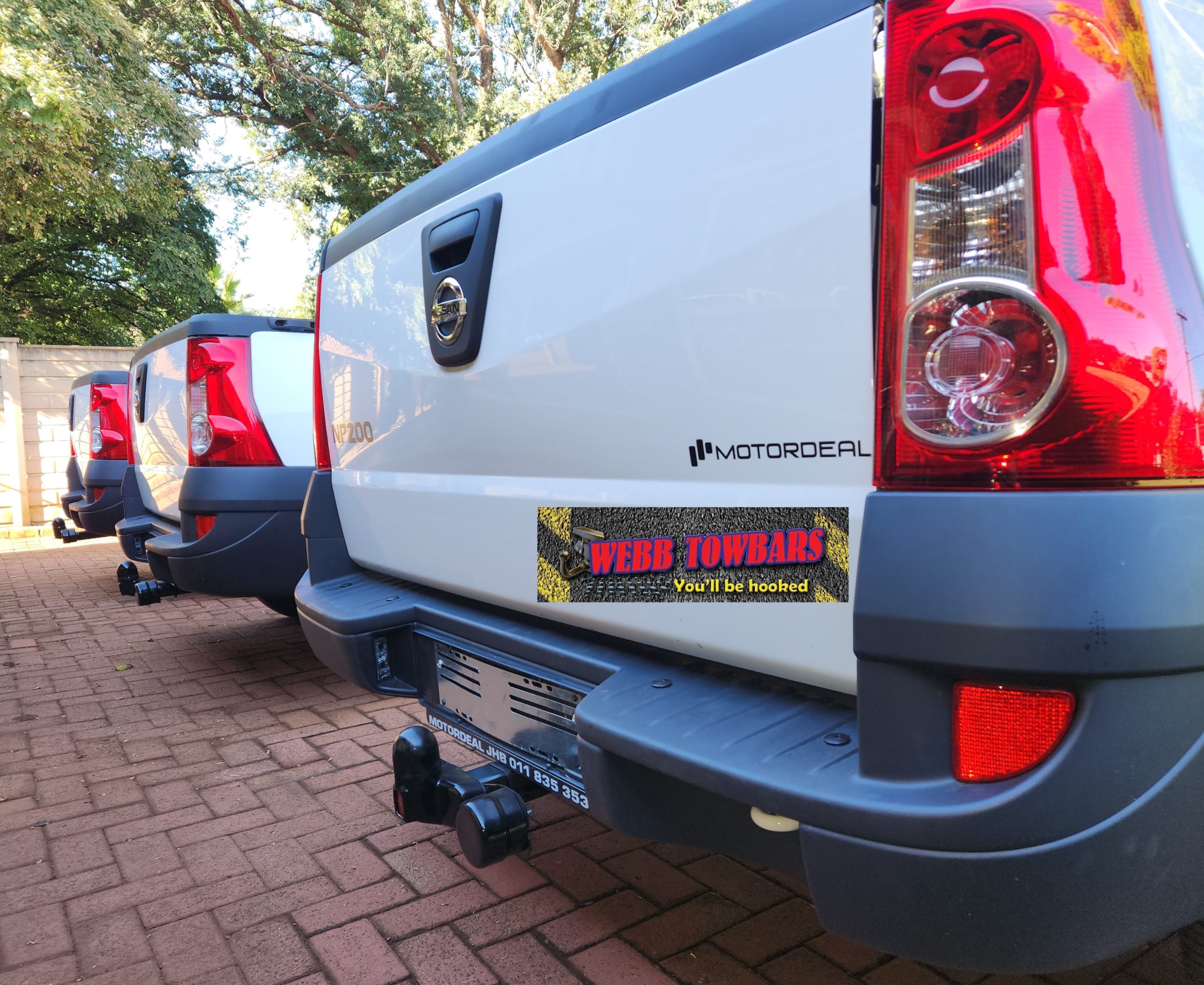 Nissan NP200 equipped with a professionally installed towbar at Webb Towbars Fitment Centre