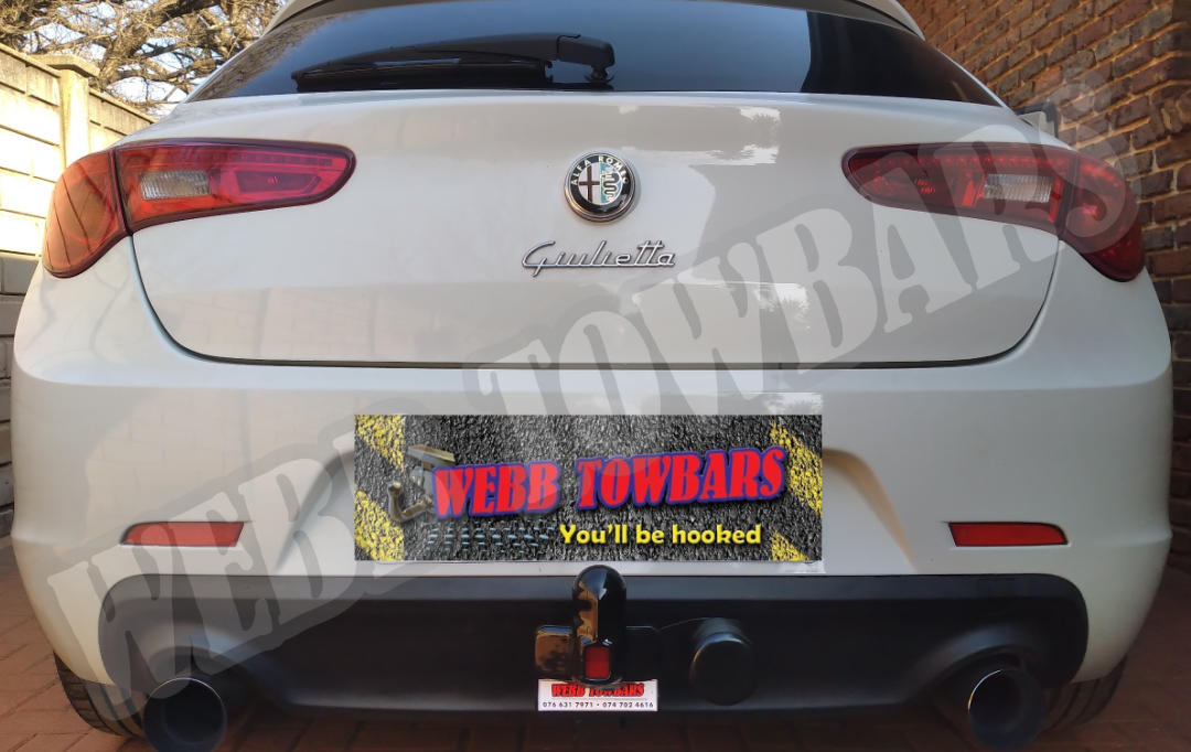 Alfa Romeo Giulietta - Standard Towbar manufactured and fitted by Webb Towbars in Gauteng, South Africa - Reliable Towing Solution