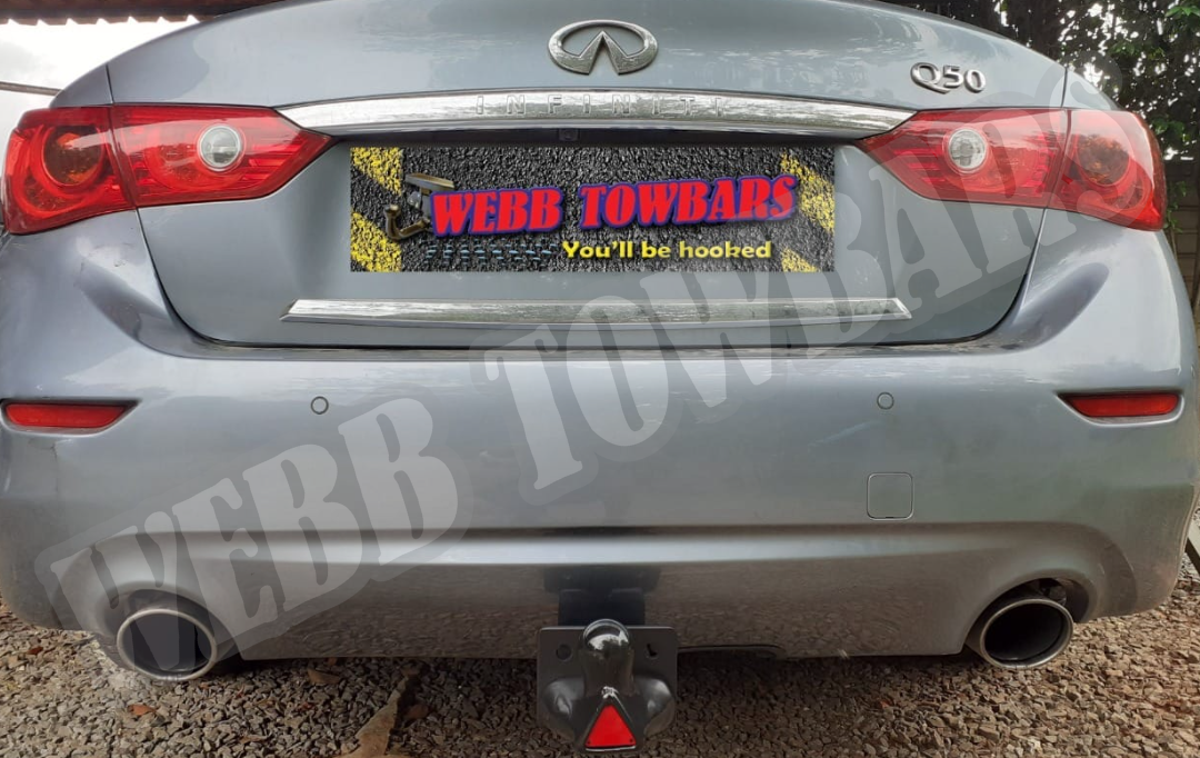 Infiniti Q50 with Detachable Towbar by Webb Towbars in Gauteng, South Africa