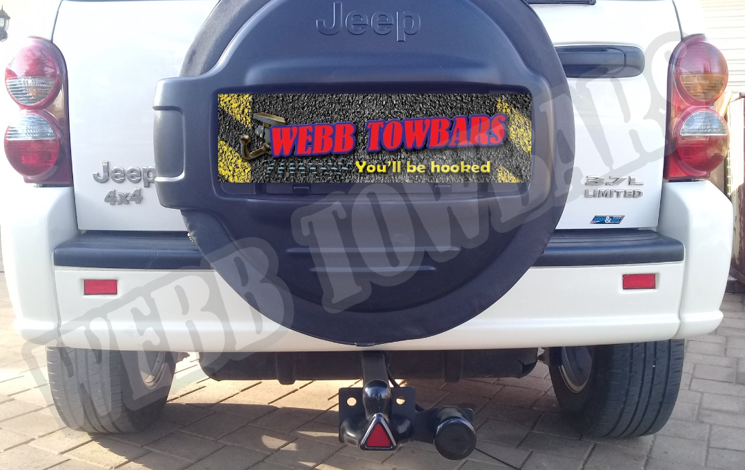 Jeep Cherokee with Standard Towbar by Webb Towbars in Gauteng, South Africa
