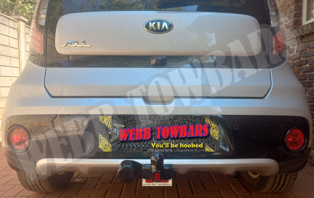Kia Soul with Standard Towbar by Webb Towbars in Gauteng, South Africa