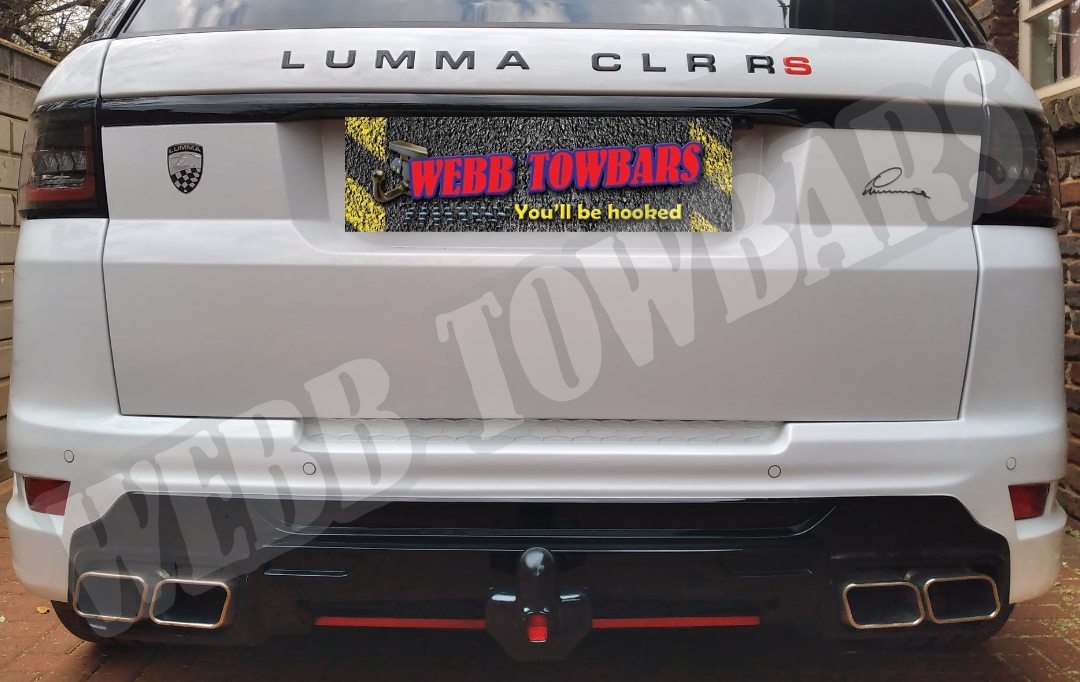 Land Rover Range Rover Lumma CLR RS with Detachable Towbar by Webb Towbars in Gauteng, South Africa