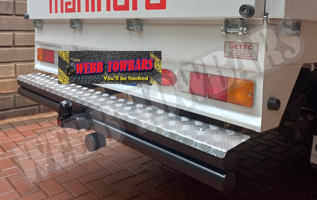 Mahindra Pik Up with Double Tube and Step Towbar by Webb Towbars in Gauteng, South Africa