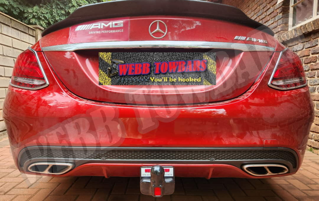 Mercedes Benz C200 AMG with Detachable Towbar by Webb Towbars in Gauteng, South Africa