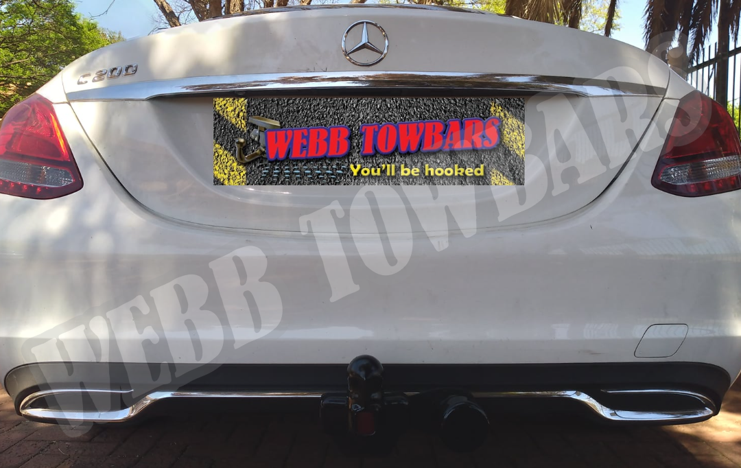 Mercedes Benz C200 with Standard Towbar by Webb Towbars in Gauteng, South Africa