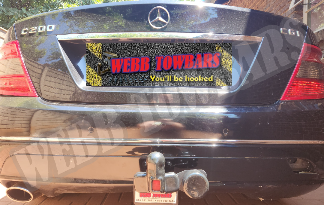 Mercedes Benz C200 with Standard Towbar by Webb Towbars in Gauteng, South Africa