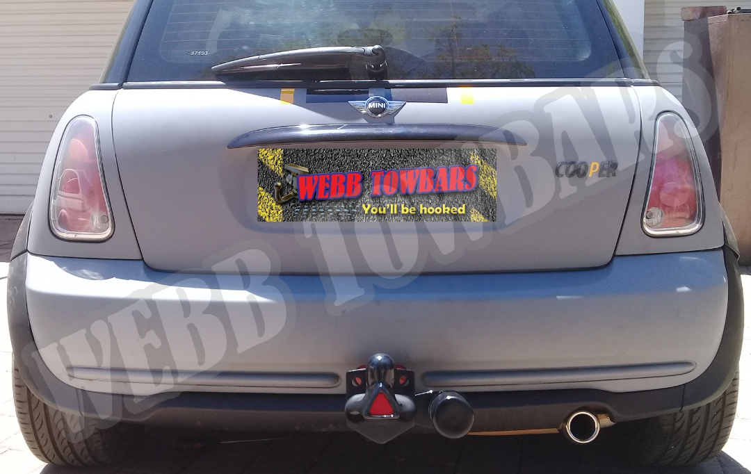 Mini Cooper with Standard Towbar by Webb Towbars in Gauteng, South Africa