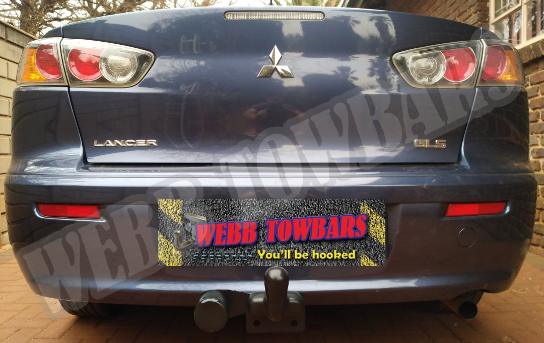 Mitsubishi Lancer with Standard Towbar by Webb Towbars in Gauteng, South Africa