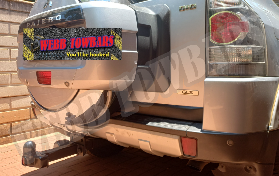 Mitsubishi Pajero with Standard Towbar by Webb Towbars in Gauteng, South Africa