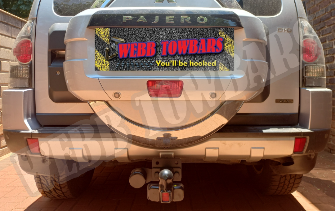 Mitsubishi Pajero with Standard Towbar by Webb Towbars in Gauteng, South Africa