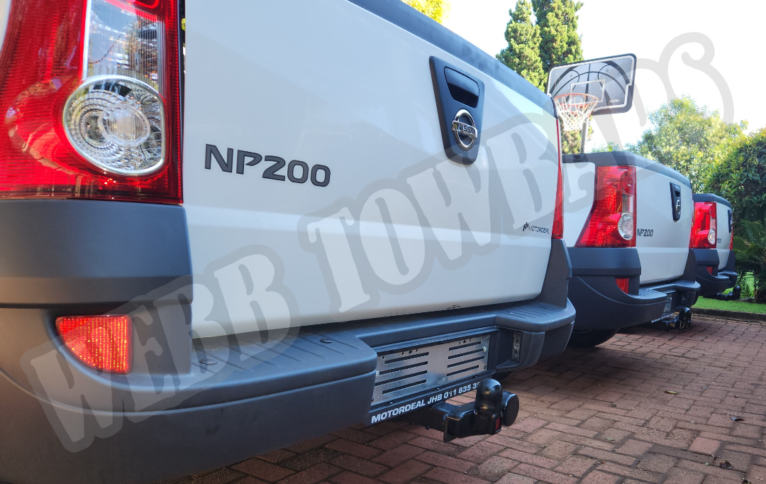 Nissan NP200 with Standard Towbar by Webb Towbars in Gauteng, South Africa