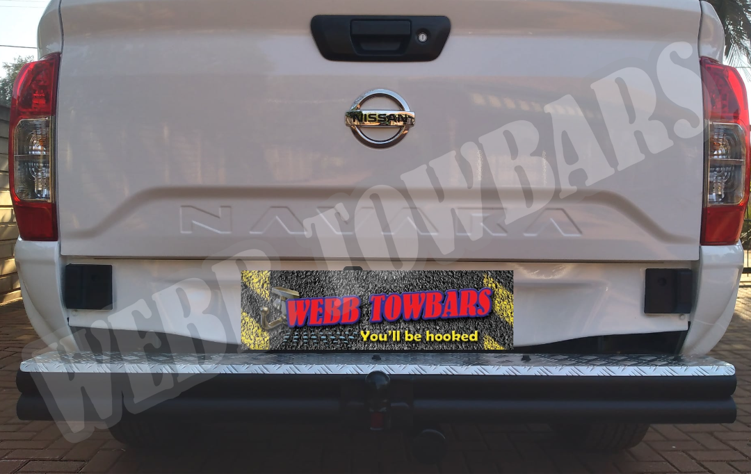 Nissan Navara with Double Tube and Step Towbar by Webb Towbars in Gauteng, South Africa