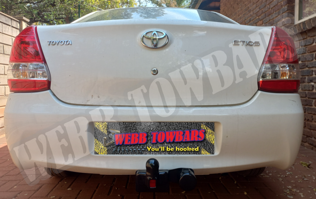 Toyota Etios Sedan - Standard Towbar by Webb Towbars, Gauteng, South Africa - Enhance Your Toyota Etios Sedan's Versatility with a Reliable Towbar Solution!