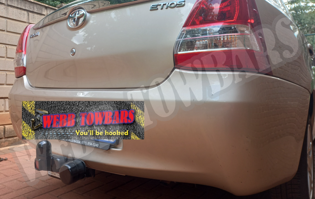 Toyota Etios Sedan - Standard Towbar by Webb Towbars, Gauteng, South Africa - Enhance Your Toyota Etios Sedan's Versatility with a Reliable Towbar Solution!