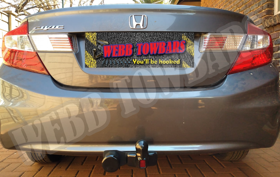 Honda Civic Sedan - Standard Towbar by Webb Towbars: Manufactured and Fitted in Gauteng, South Africa