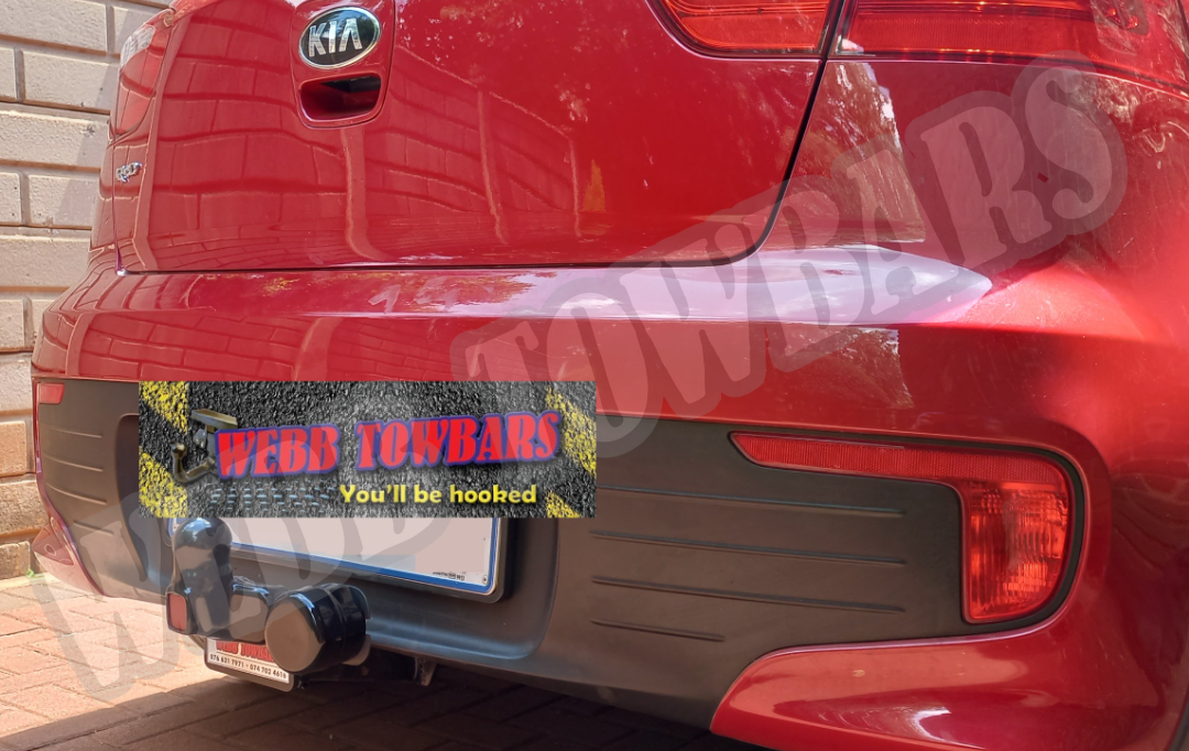 Kia Rio Hatchback - Standard Towbar by Webb Towbars Gauteng, South Africa - Reliable Towing Solution for Your Kia Hatchback