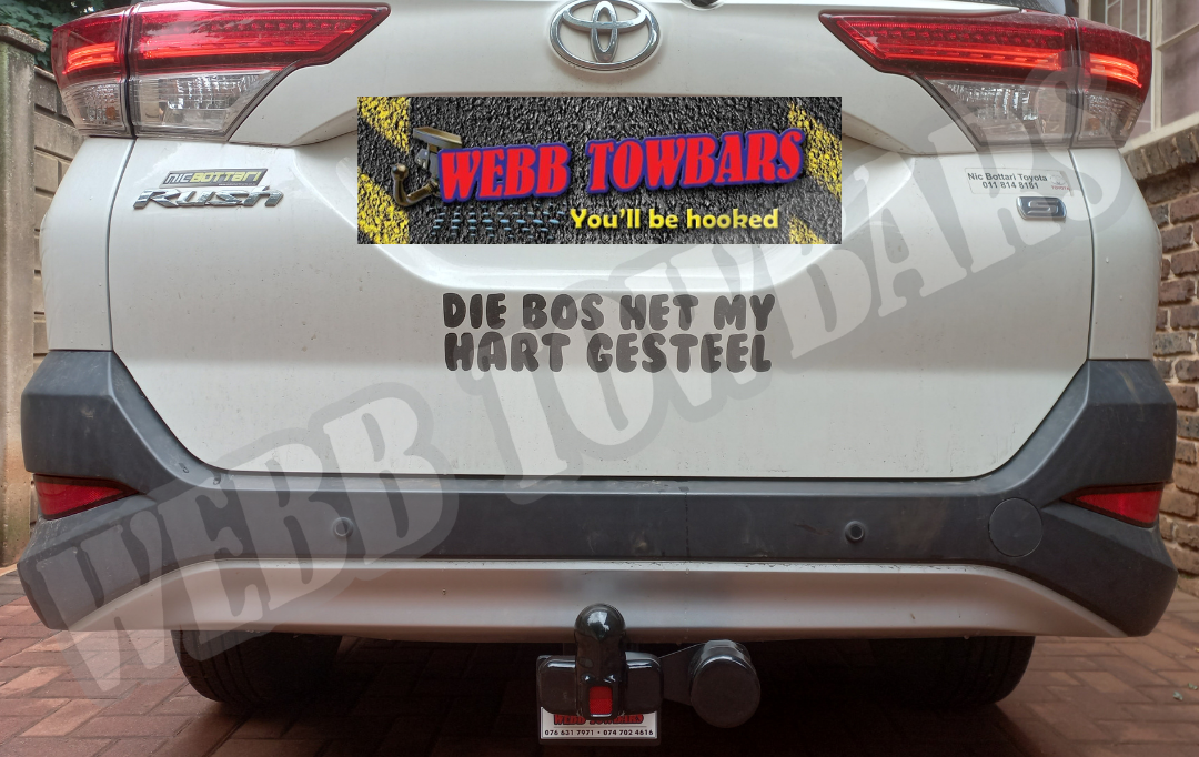 Toyota Rush - Standard Towbar by Webb Towbars Gauteng, South Africa - Enhance Your Focus with a Sturdy Towbar Solution