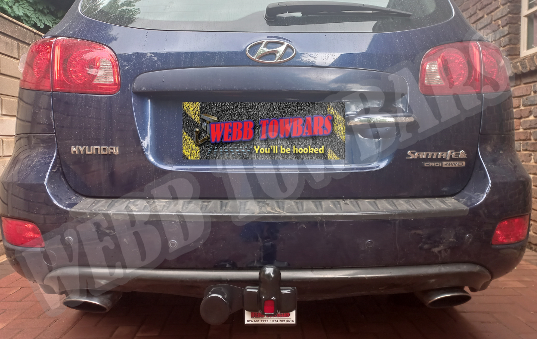 Hyundai Santa Fe with Standard Towbar by Webb Towbars in Gauteng, South Africa