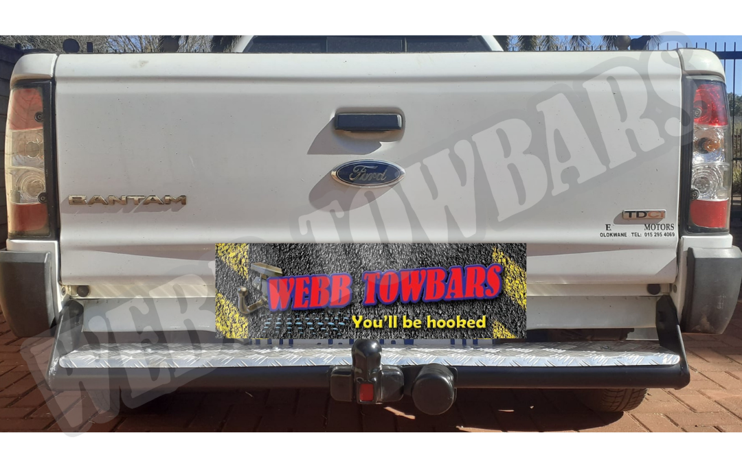 Ford Bantam - Straight Pipe with Step Towbar by Webb Towbars in Gauteng, South Africa