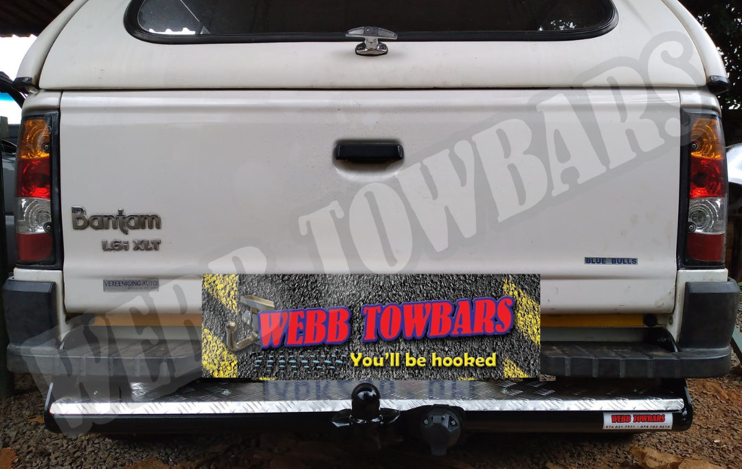 Ford Bantam - Straight Pipe with Step Towbar by Webb Towbars Gauteng, South Africa - Enhance Your Ford with a Reliable Towing Solution