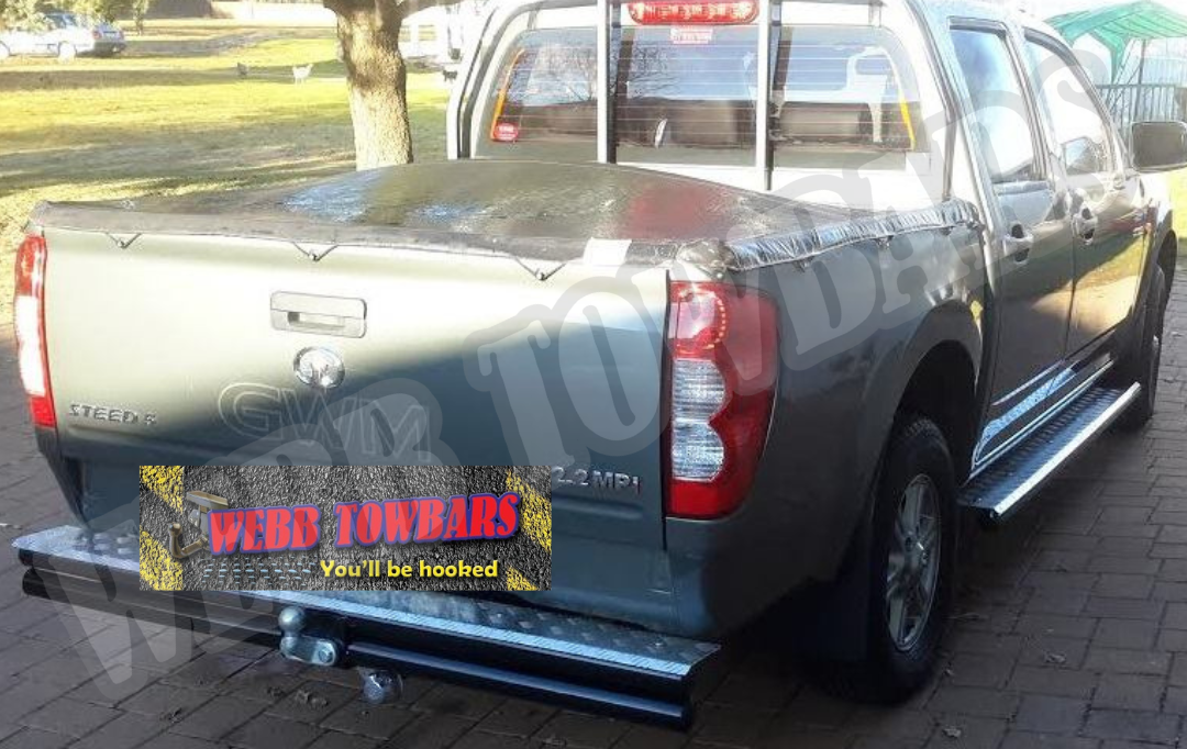 GWM Steed 5 Double Tube and Step Towbar and Standard Side Steps | Webb Towbars Gauteng, South Africa
