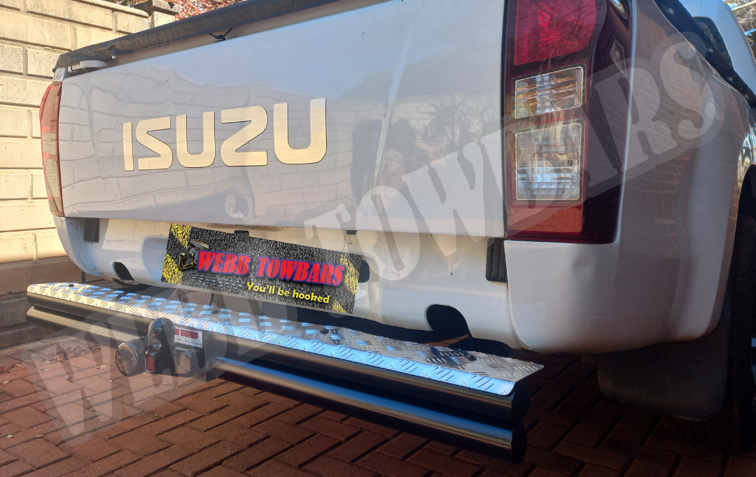 Isuzu KB - Double Tube & Step Towbar by Webb Towbars Gauteng, South Africa - Enhance the Functionality and Style of Your Isuzu Pickup with this Premium Towbar