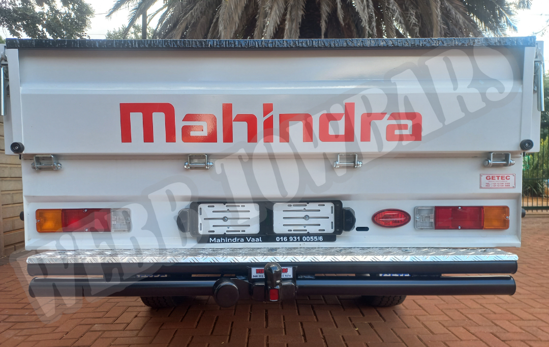 Webb Towbars - Mahindra Dropside with Double Tube and Step Towbar Installation in Gauteng, South Africa - Versatile Towing Solutions for Your Dropside