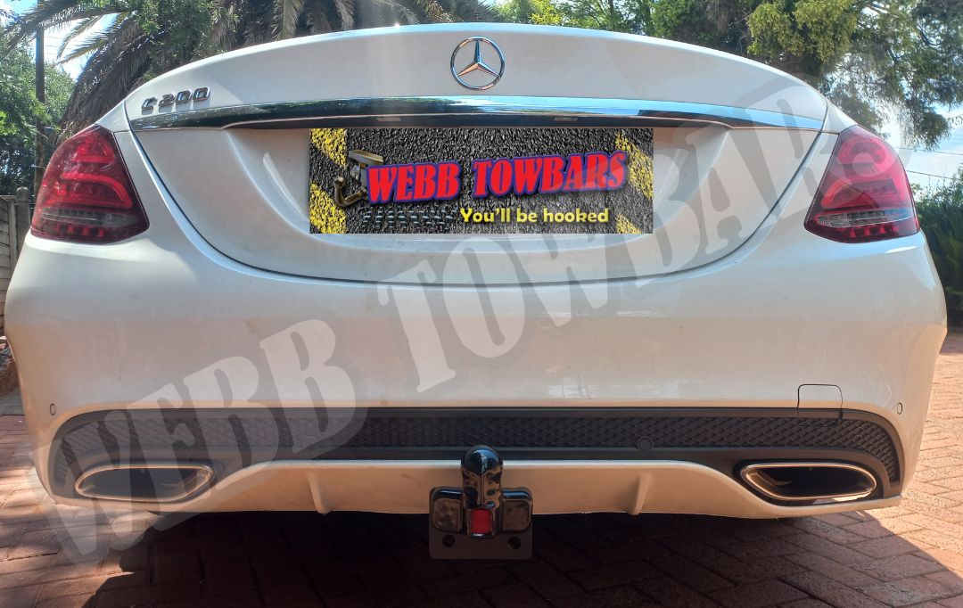 Webb Towbars - Mercedes Benz C200 (W205) Detachable Towbar Installation in Gauteng, South Africa, Traveling in Comfort