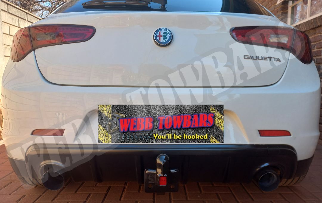 Alfa Romeo Giulietta - Detachable Towbar manufactured and fitted by Webb Towbars in Gauteng, South Africa - Reliable Towing Solution