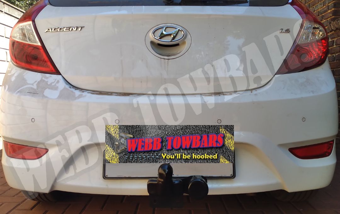 Hyundai Accent Hatchback - Standard Towbar by Webb Towbars in Gauteng, South Africa