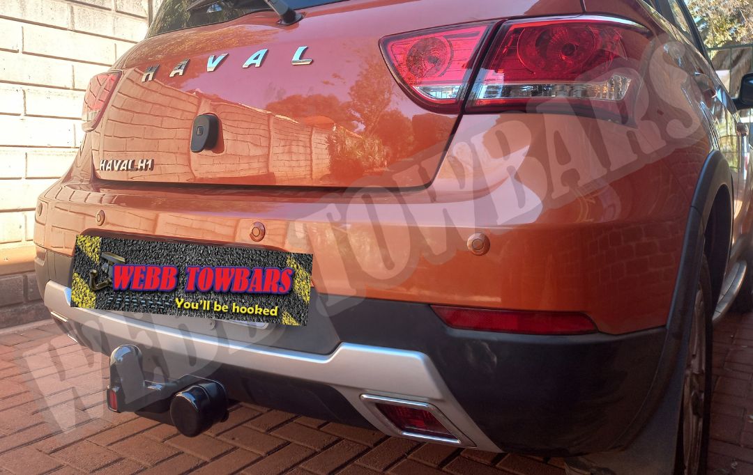 Haval H1 standard towbar, expertly manufactured and fitted by Webb Towbars in Gauteng, South Africa, ensuring reliable towing capabilities.