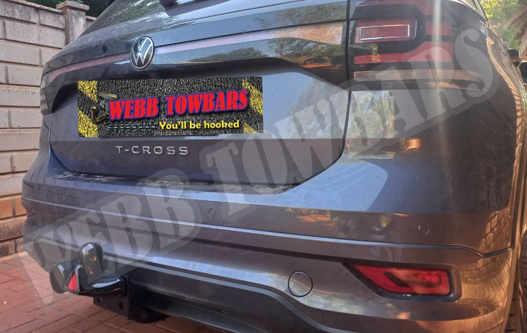 Volkswagen T-Cross standard towbar, expertly manufactured and fitted by Webb Towbars in Gauteng, South Africa for reliable towing solutions.