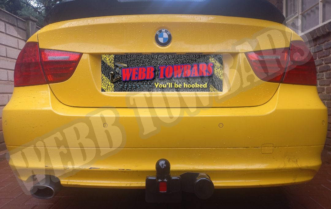 BMW 3 Series (E90) Standard Towbar expertly manufactured and fitted by Webb Towbars in Gauteng, South Africa – Premium towing accessory for BMW E90 models.