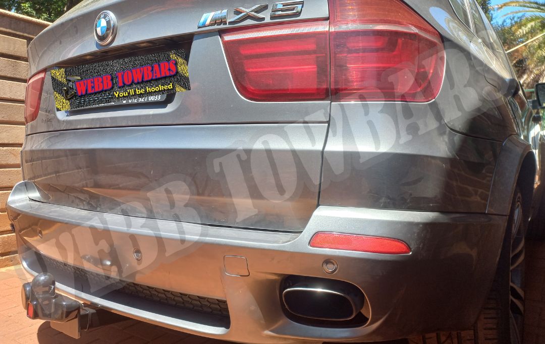 BMW X5 standard towbar expertly manufactured and fitted by Webb Towbars in Gauteng, South Africa for superior towing capability