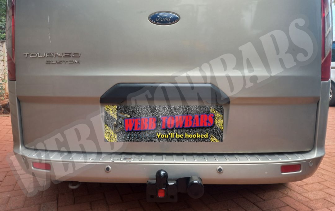 Ford Tourneo Custom standard towbar professionally manufactured and fitted by Webb Towbars in Gauteng, South Africa for reliable towing solutions