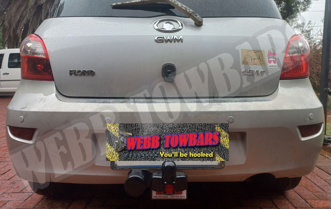 GWM Florid equipped with a reliable standard towbar, expertly manufactured and installed by Webb Towbars in Gauteng, South Africa, for dependable towing performance.