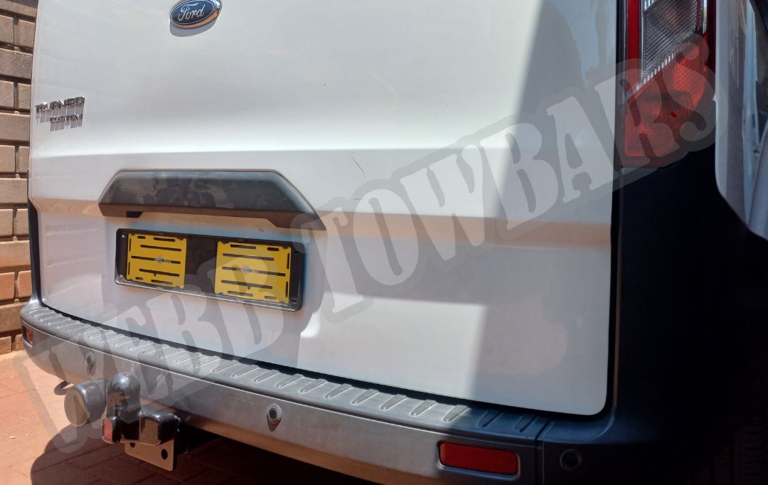 Ford Tourneo Custom standard towbar, professionally manufactured and fitted by Webb Towbars in Gauteng, South Africa for reliable towing performance
