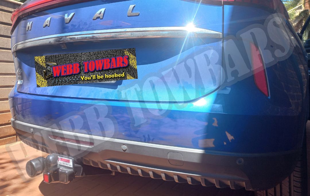Haval H6 standard towbar, expertly manufactured and fitted by Webb Towbars in Gauteng, South Africa, providing reliable towing capabilities.