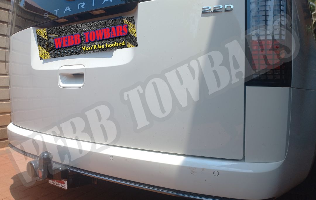 Hyundai Staria standard towbar, expertly manufactured and fitted by Webb Towbars in Gauteng, South Africa for reliable and secure towing solutions.