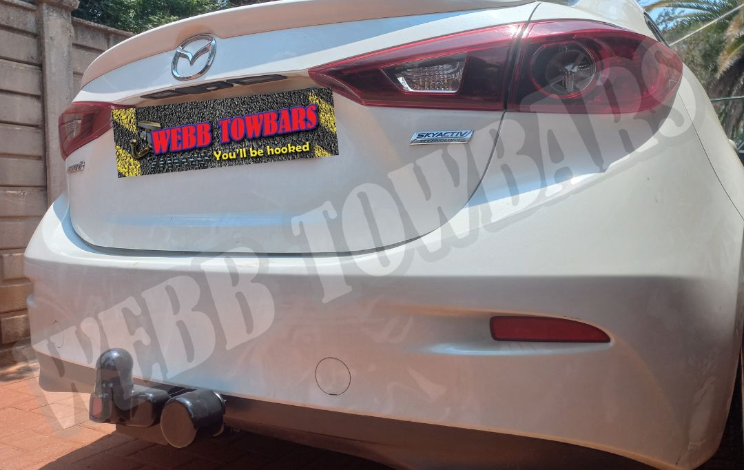 Mazda 3 Sedan Standard Towbar – Expertly Manufactured and Fitted by Webb Towbars in Gauteng, South Africa