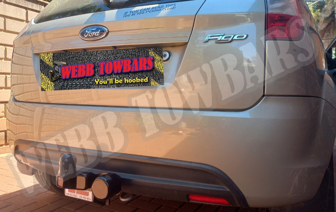 Ford Figo Hatchback Standard Towbar, professionally manufactured and fitted by Webb Towbars in Gauteng, South Africa – secure and dependable towing solution.
