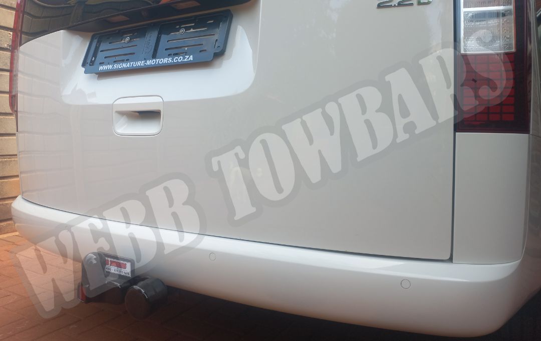 Hyundai Staria Standard Towbar, professionally manufactured and fitted by Webb Towbars in Gauteng, South Africa for durable and secure towing solutions.