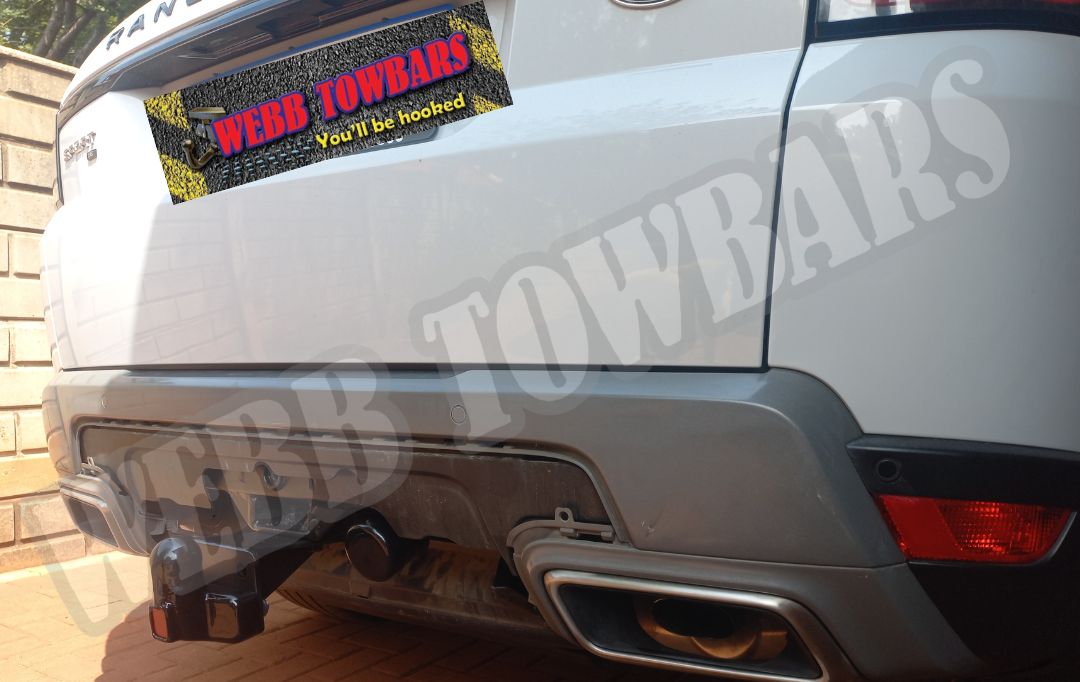 Land Rover Range Rover Sport Detachable Towbar, precision-engineered and fitted by Webb Towbars in Gauteng, South Africa for versatile towing solutions.