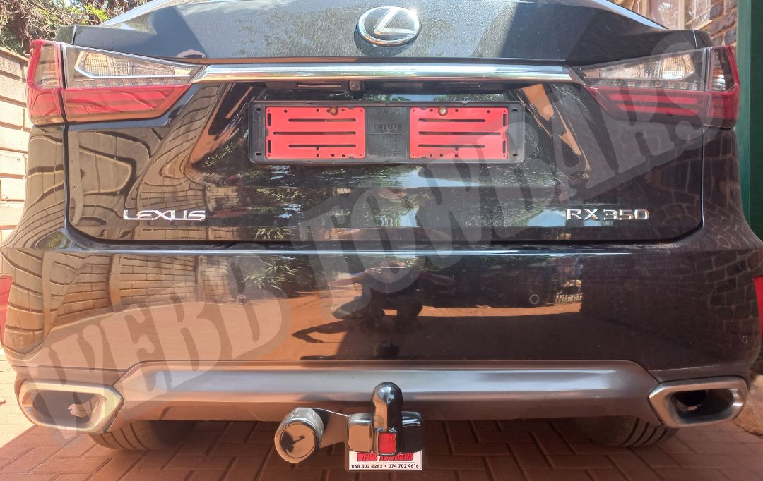 Lexus RX350 Standard Towbar, expertly manufactured and fitted by Webb Towbars in Gauteng, South Africa – providing reliable and secure towing solutions.