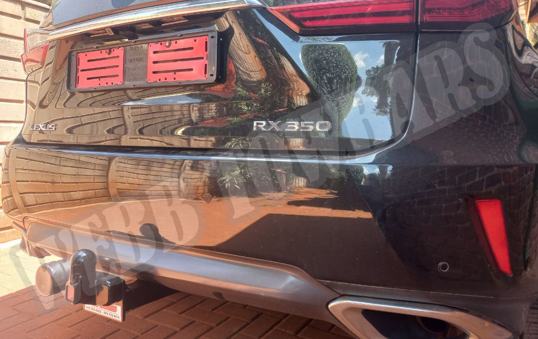 Lexus RX350 Standard Towbar, expertly manufactured and fitted by Webb Towbars in Gauteng, South Africa – providing reliable and secure towing solutions.