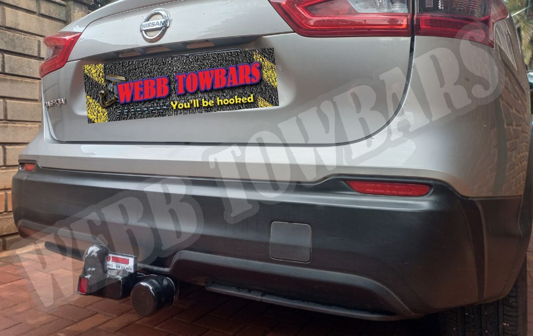 Nissan Qashqai Standard Towbar, professionally manufactured and installed by Webb Towbars in Gauteng, South Africa for durable and safe towing.