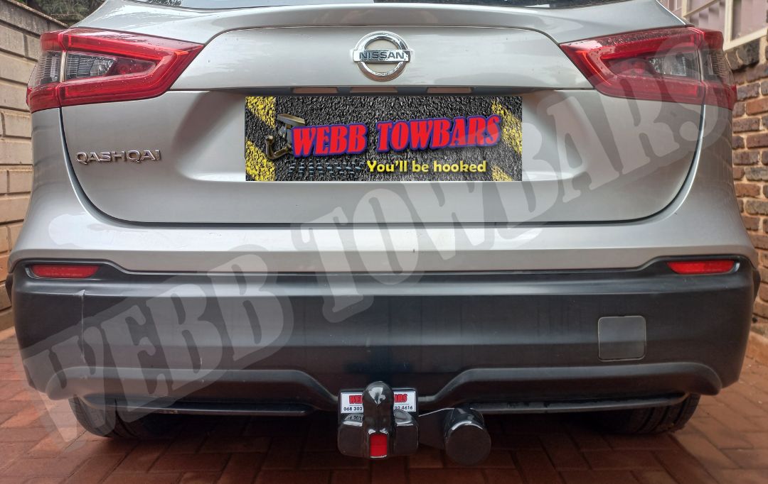 Nissan Qashqai Standard Towbar, professionally manufactured and installed by Webb Towbars in Gauteng, South Africa for durable and safe towing.