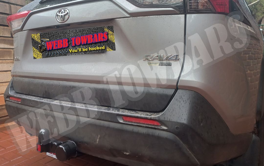 Toyota Rav4 Standard Towbar, professionally manufactured and fitted by Webb Towbars in Gauteng, South Africa – reliable and durable towing solution.