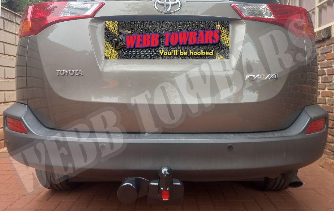 Toyota RAV4 Standard Towbar, expertly manufactured and fitted by Webb Towbars in Gauteng, South Africa for reliable and secure towing performance.