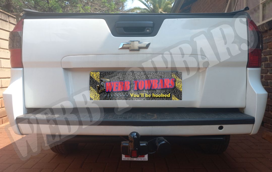 Chevrolet Utility fitted with custom standard towbar by Webb Towbars in Gauteng, South Africa – durable and expertly installed towing solution